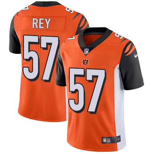 Nike Bengals #57 Vincent Rey Orange Alternate Men's Stitched NFL Vapor Untouchable Limited Jersey